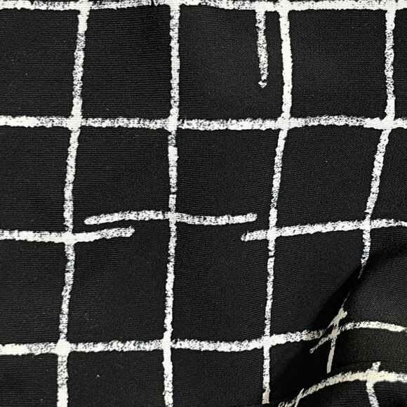 Sympli Stretch Pant Black White Grid Size 4 Pull-on Yoga Pant Fit - Picture 7 of 7
